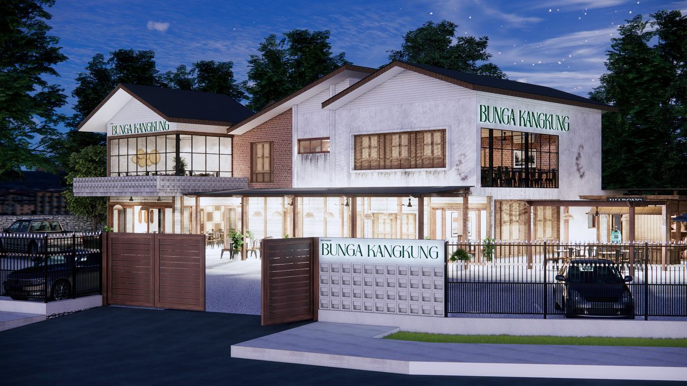 Bunga Kangkung Restaurant at night, a Ruang Object design